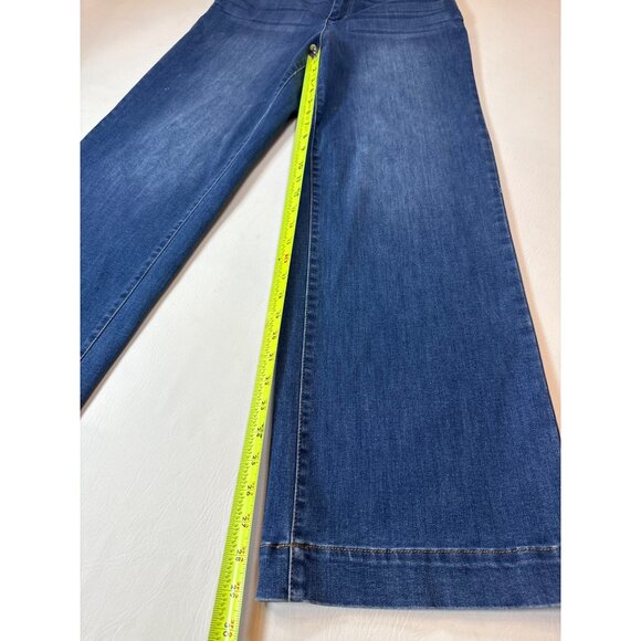 Oat Classic High-Waisted Wide-Leg Denim Jeans great stretch (bin DD200) - Picture 4 of 9